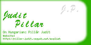 judit pillar business card